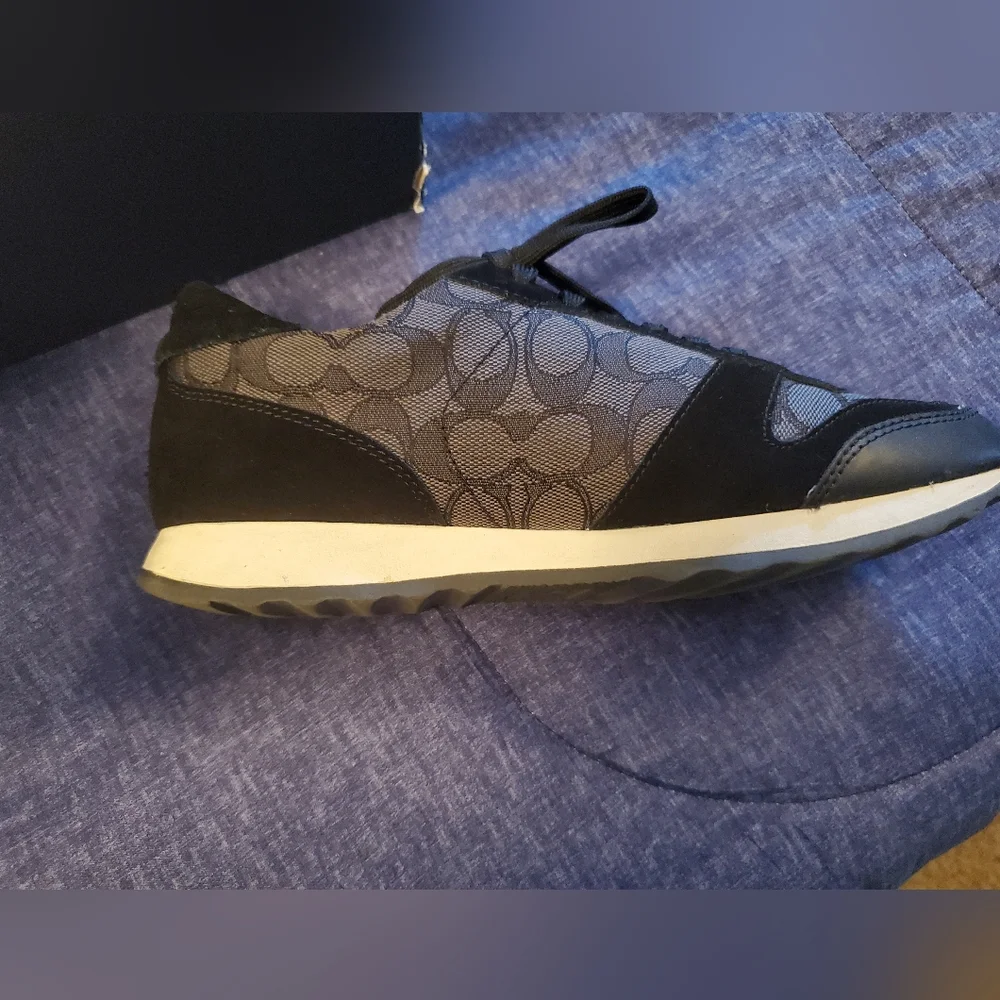 Coach Black and Gray Patterned Tote - Picture 15 of 15